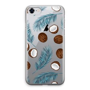 Kokosnoot roze: iPhone 8 Transparant Hoesje
