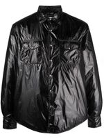 ASPESI chemise Piu à fini brillant - Noir