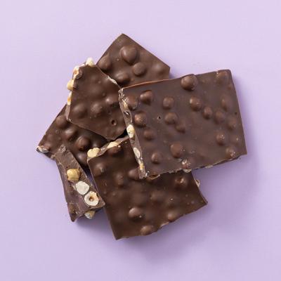 Chocolade hazelnoot breekplaat melk brokken 400 gram