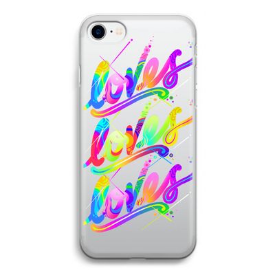 Loves: iPhone SE 2020 Transparant Hoesje