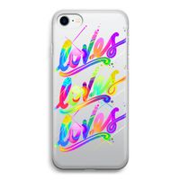 Loves: iPhone SE 2020 Transparant Hoesje