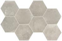 Backstage Tan Mosaico mozaiek hexagon 30x50 cm grijs mat