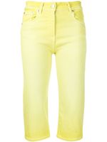 MSGM pantalon court à taille mi-haute - Jaune - thumbnail