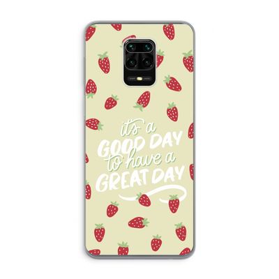 Don't forget to have a great day: Xiaomi Redmi Note 9 Pro Transparant Hoesje