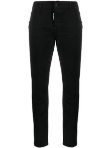 DSQUARED2 jean skinny court à taille basse - Noir