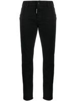 DSQUARED2 jean skinny court à taille basse - Noir