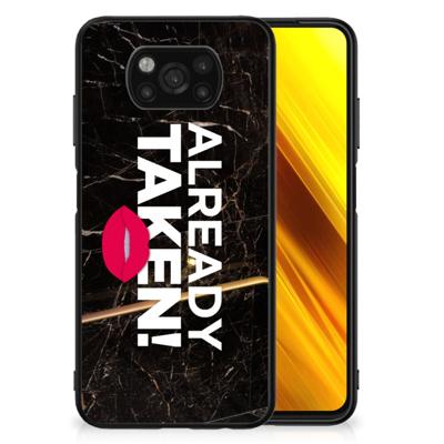 Xiaomi Poco X3 | X3 Pro | Telefoon Hoesje | met tekst Already Taken Black