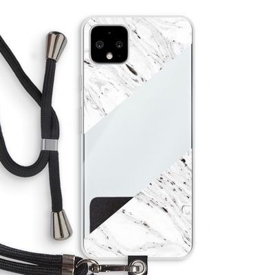 Biggest stripe: Pixel 4 XL Transparant Hoesje met koord