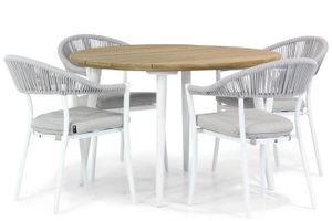 Santika Vivian/Montana 130 cm rond dining tuinset 5-delig