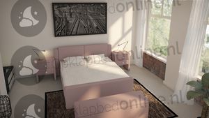 Opberg boxspring 200 x 200 cm- stofkleur 7072