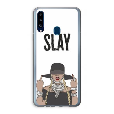Slay All Day: Samsung Galaxy A20s Transparant Hoesje