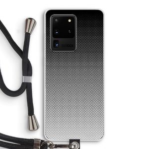 Musketon Halftone: Samsung Galaxy S20 Ultra Transparant Hoesje met koord