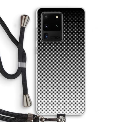 Musketon Halftone: Samsung Galaxy S20 Ultra Transparant Hoesje met koord
