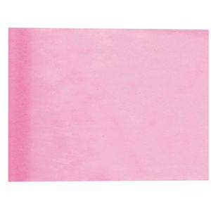 Santex Tafelloper rol geboorte meisje - polyester - lichtroze - 30 cm x 10 m - Feesttafelkleden