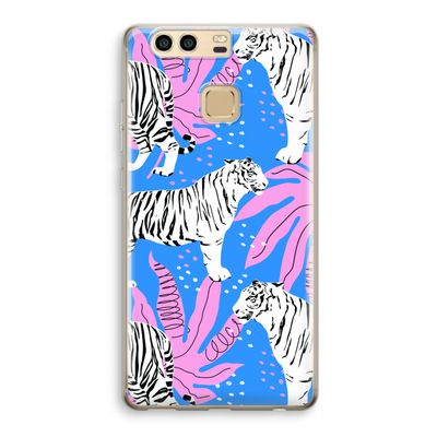 Tijger: Huawei P9 Transparant Hoesje