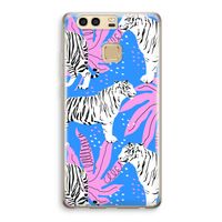Tijger: Huawei P9 Transparant Hoesje