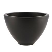 DK Design bloempot/plantenpot Vinci - zwart mat - voor kamerplant - D15 x H23 cm - Plantenpotten