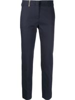 Peserico pantalon de tailleur à coupe slim - Bleu