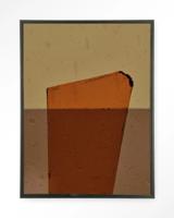 Urban Cotton Wandkleed 'Geen Soort Van Oranje' 145 x 190cm in Floating Frame - black