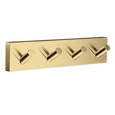 Smedbo House Handdoekhaak - 18x4cm - 4 haken - messing RV359