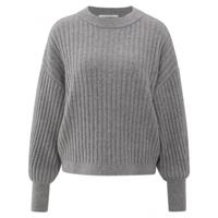 YAYA - Grijs | unisex | Trui | Grijs | L | regular | Kamst mode