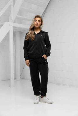 Guess Olympe Full Zip Hooded Trainingspak Dames Zwart - Maat XS - Kleur: Zwart | Soccerfanshop