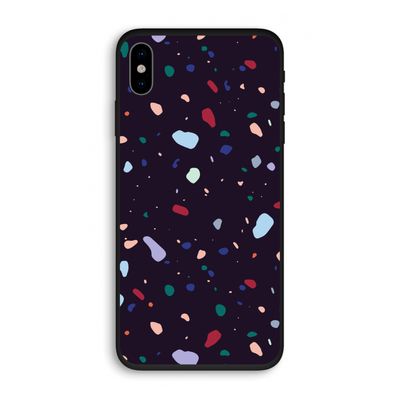 Dark Rounded Terrazzo: iPhone X Biologisch afbreekbaar hoesje