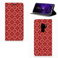 Samsung Galaxy S9 Plus Hoesje met Magneet Batik Rood