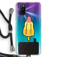 Raketijsje: Oppo A92 Transparant Hoesje met koord