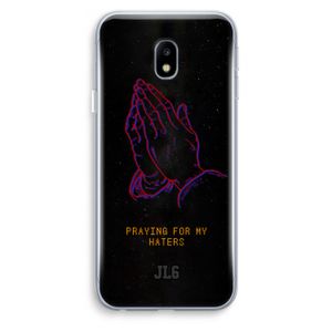 Praying For My Haters: Samsung Galaxy J3 (2017) Transparant Hoesje