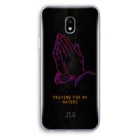 Praying For My Haters: Samsung Galaxy J3 (2017) Transparant Hoesje