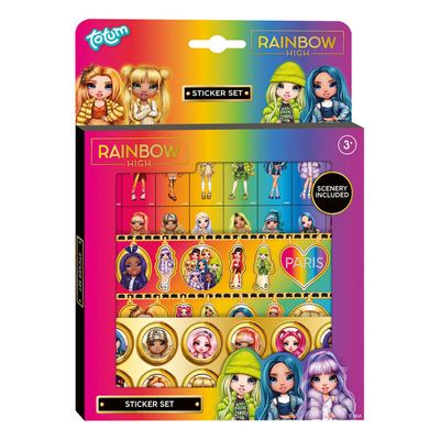 Totum rainbow high stickerset