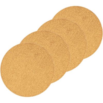 8x Ronde placemats/onderleggers goud met glitters 33 cm