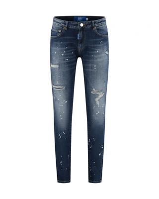 Malelions Slim Fit Destroyed Denim Broek Heren Blauw - Maat 28 - Kleur: Blauw | Soccerfanshop