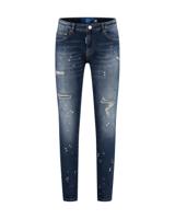 Malelions Slim Fit Destroyed Denim Broek Heren Blauw - Maat 28 - Kleur: Blauw | Soccerfanshop