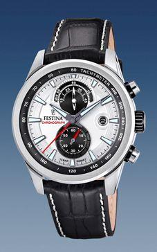 Horlogeband Festina F20695-1 Leder Zwart 22mm