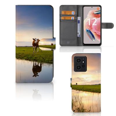 Xiaomi Redmi Note 12 4G | Telefoonhoesje | Met pasjeshouder | Koe