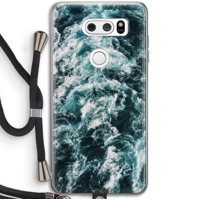 Zee golf: LG V30 Transparant Hoesje met koord