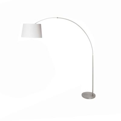 Steinhauer BooglampStresa grijs met witte lampenkap - 9674ST