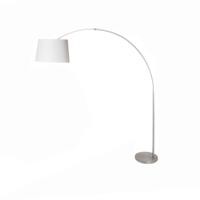 Steinhauer BooglampStresa grijs met witte lampenkap - 9674ST