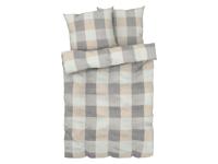 LIVARNO home Microvezel-satijn omkeerbaar beddengoed 240 x 220 cm (Geruit)