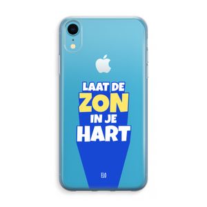 Laat de zon in je hart: iPhone XR Transparant Hoesje