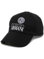 Giorgio Armani casquette à logo brodé - Noir