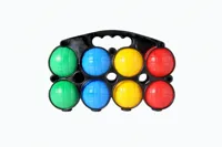 Engelhart Jeu de boules 8 ballen in zwarte tas