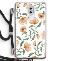 Peachy flowers: Honor 6X Transparant Hoesje met koord
