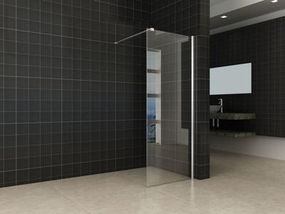 Wiesbaden inloopdouche + muurprofiel 700x2000 10mm NANO glas
