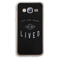 To be lived: Samsung Galaxy J3 (2016) Transparant Hoesje
