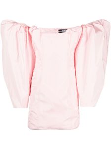 Jacquemus robe en taffetas à coupe courte - Rose