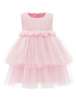 Mimi Tutu robe en tulle à fleurs - Rose