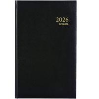 Agenda 2026 Brepols Brefix Lima 1dag/1pagina zwart | 3 stuks